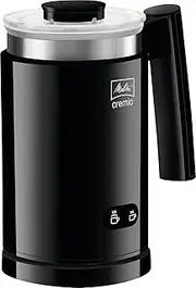 [Melitta] CREMIO II, 1014-02 Milk Frother | for Cold and Warm Milk | Non-Stick Coating Container | Perfect, Fine-Pored Milk Foam | Black