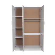 Redfern 3 Door Wardrobe Combo with Mirror Elegant and Spacious Storage White