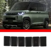 Fits For Mitsubishi Delica Mini 2023+ Front Center Grille Trim Piano Black ABS
