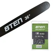 8TEN 36" Chainsaw Guide Bar & Chain .063 3/8 114DL for Stihl 066 044 088 064 036