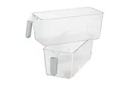 2pc Oggi Cabinet Storage Bins Food Container w Easy Grip Handles Medium Clear