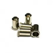 gobike88 Jagwire Cable Guide Stopper 5mm Chrome End Cap, 5 pieces, J97