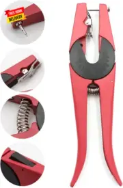 1 Piece Livestock Ear Tag Applicator Cattle Ear Tagger Cow Ear Tag Pliers Pig Ea