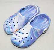 Crocs Clogs Classic Marbled Unisex - Blue/Purple/White M7 W9 (NEW)