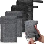 Ipetboom Exfoliator Bar Soap 4 Pcs Soap Bag Mesh Soap Bag Mesh Foaming Net Soap Sack Bags Soap Handmade Soap Mesh Net Bags Exfoliating Mesh Soap Pouch for Bath & Shower