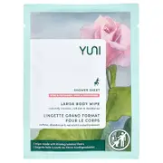 Yuni Beauty, Shower Sheet, Rose & Cucumber, 1 Wipe