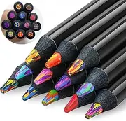 Ozfuns 12-Pieces Multicoloured Rainbow Pencil Pack, Magic Rainbow coloured pencils with 12 Colors in 1 perfect Bulk Purchase