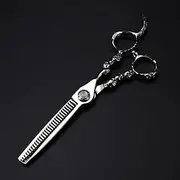 Professional Hair Cutting Shears, Professional Japan 440c 6 inch Skull Modeling Scissor Upscale Haircut thinning Barber Cutting Shears Hairdressing Scissors