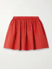 [Suzie Kondi] Suzie Kondi - Foosta Cotton-poplin Mini Skirt - Red - x large x large Red