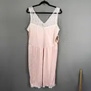 Vintage Jaclyn Smith Nightgown Womens Large Pink Feminine Cottage Core Victorian
