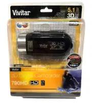 Vivitar DVR790HD High Definition 3D Digital Video Camera Recorder New Sealed