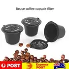 4pcs/set Reusable Coffee Capsule Filter Shell for Nespresso Machine (Black)