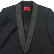 HUGO BOSS Henry Textured Weave Slim Fit Shawl Lapel Tux Dinner Jacket Mens 40S