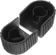 SHINEOFI 2Pcs Telescoping Ladder Cap Plastic Ladder Replacement Covers Non Slip Extension Feet Pads Guards Accessories, 2.16X1.77X1.14in