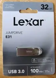 NEW Lexar JumpDrive E31 32GB USB 3.0 USB Flash Drive Memory Storage SHIPS FREE!
