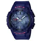 在飛比找遠傳friDay購物優惠-CASIO BABY-G 閃耀青春休閒腕錶-深藍-BGA-2
