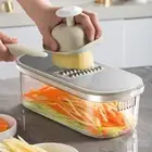 Stainless Steel Vegetable Chopper 6 in 1 Veggie Slicer Kitchen