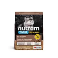 在飛比找森森購物網優惠-Nutram紐頓 T22無穀貓 貓飼料 火雞配方-1.13公