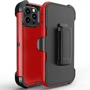 Compatible with iPhone 11 Pro Max 6.5", Military-Grade Case with Belt Clip Hybrid Full Body Shockproof Heavy Duty Bumper Cover Case for iPhone 11 Pro Max 6.5"
