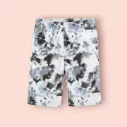 Oshkosh B'gosh Boys Swim Trunks Short Dye Tie Black & White NWT Size 14