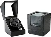 Storage Box Watch Winders Automatic Winder Case 2 Wrist Watches 5 Modes Quiet Motor Suitable Double Automatic Winder(B) LWX