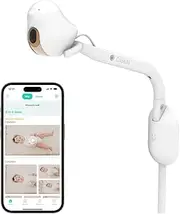 CuboAi 2025 New Model Smart Baby Monitor 3 with Wall Mount, 2.5K QHD Night Vision WiFi Camera, 2-Way Audio, Cry Detection, Sleep Safety Alerts, Temp & Humidity Sensor, App Control