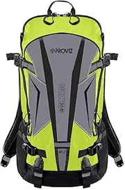 Proviz REFLECT360 Reflective Touring Backpack 20L, Multi-Use Sports Hi Viz Rucksack Bag Hi Visibility, Yellow
