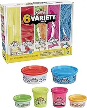 Play-Doh - Slime Sampler Pack - Inc Slime, Foam, Stretch, Krackle & Super Cloud Compound Kit - Kids Sensory Toys - Arts and Crafts Activities - Girls and Boys - Ages 3+