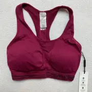 Calvin Klein Racerback Sports Bra Women's S Red Strap Sleeveless NWT