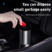 Baseus Car Trash Can Ashtray Dust Case Storage Box Alloy Organizer Car Vehicle