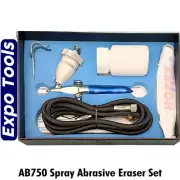 SPRAY ABRASIVE ERASER SET - Airbrush type mini sand blaster Expo Tools AB750
