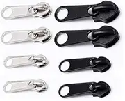 Universal Zippers Head Repair Replacement Instant Zip Slider Zipper Fix Set 1 24pcs Mixed（#8 +#10）