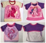 All natural, cotton toweling T shirt dribble Bib/Coverall/Smock: My Little Pony