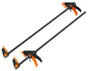 WEN CLR242 24-Inch Steel Bar Clamps and Spreaders, 2.3-Inch Throat, Two Pack