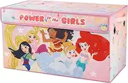 Disney Princess Collapsible Toy Storage Trunk with Lid, 28" W x 16" D x 14.5" H