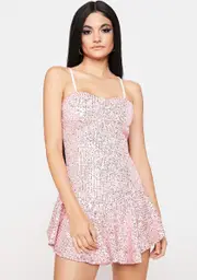 Candy Get Spacey Sparkly Mini Dress