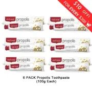 6 x Red Seal Propolis Toothpaste 100g Paraben Free from NZ