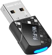 AX900 USB WiFi 6 Bluetooth 5.4 Adapter 2in1 Dongle Dual Band 2.4G&5GHz Network Wireless Receiver Driver Free for W10/11