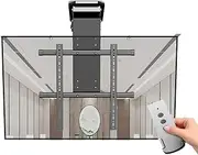 Adjustable Ceiling TV Mount Bracket - Bearing 50kg Motorized Ceiling TV Mount, TV Lift Mount with Remote and Switch Control, 0-85° Flip Down TV/Monitor Bracket, for 50-90 Inch TV