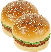 2pcs Boys and Girls Kitchen Play Food Set Realistic Smashed Burger Kit for Photography Props