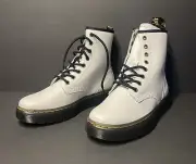 NEW Womens Doc Martens White Air Wair Bouncing Soles Leather Boots 11821 Size 6