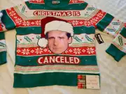 Christmas SWEATER NWT Michael Scott-XL Light up & Sound!