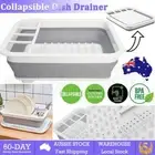 10L Collapsible Dish Drainer/Drying Dish Rack/strainer Caravan Cups Plates New