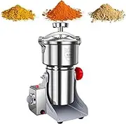 Oscillating Grinder 1000g, 304 Stainless Steel Grain Mill, 3600W Load High-Speed Commercial Spice Grinder, Superfine Grain Mill, for Flour, Wheat, Corn, Rice Pepper, Herbs, Coffee Beans