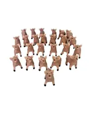 Set of 25 Safari Ltd PIG Figures GOOD LUCK MINIS! #340022 1 Inch Long GLMPIG25
