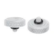 Soft Shutter Release Button Copper Camera Shutter Button Carved, Silver 2pcs