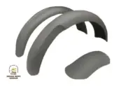 FIT FOR NORTON 16H FRONT AND REAR MUDGUARD / FENDER SET RAW STEEL