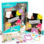 DIY Journaling Kit with Stickers, Sketch Pad, Cat Charm, Keychain, Art Settt