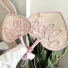 Bamboo Bamboo Weaving Fan Colourful Handheld Fan New Craft Fan Home Decor