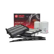 Sakura Front Wiper Blades & Filter Service Kit for Mitsubishi Pajero NM